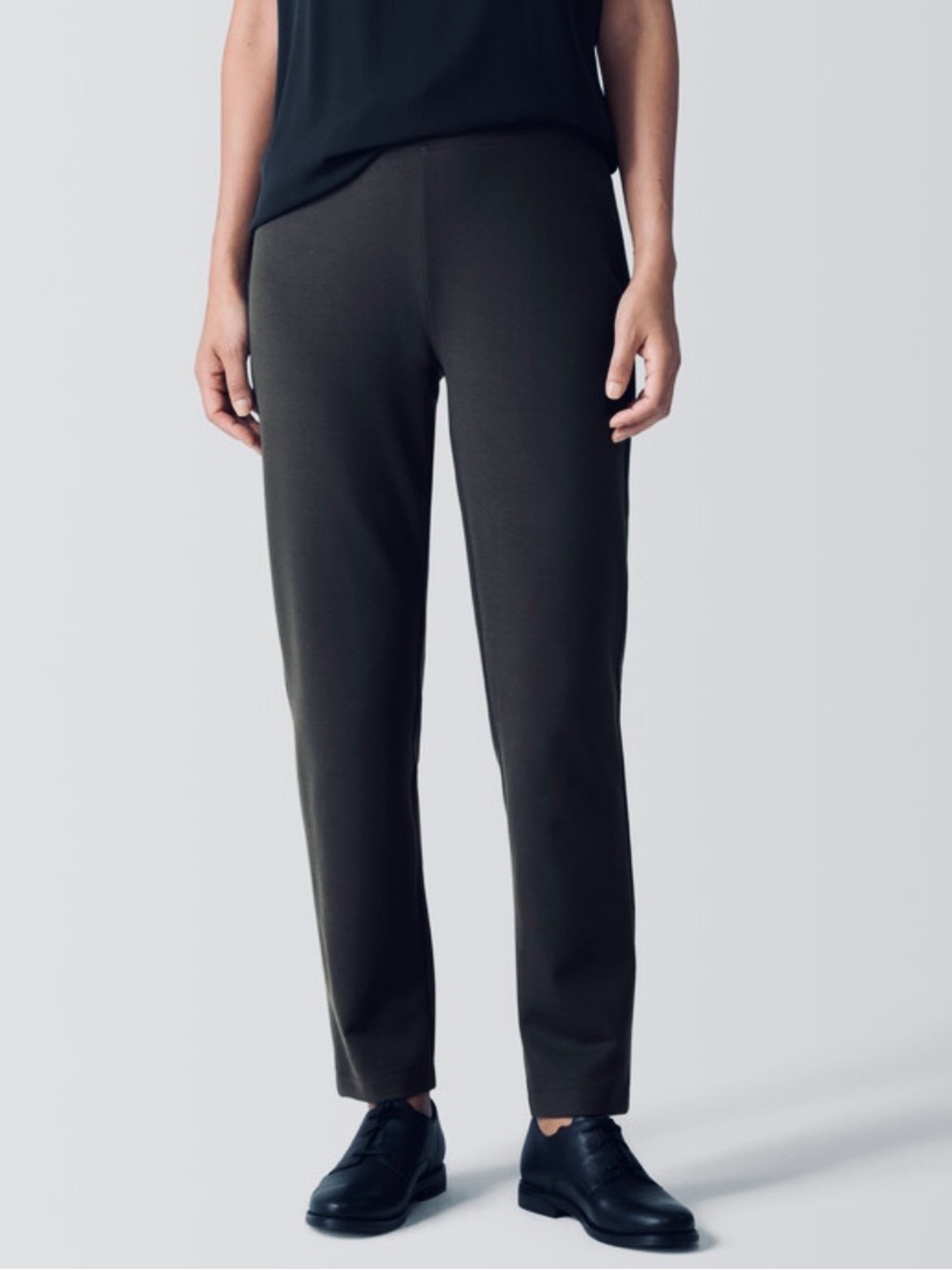 EILEEN FISHER Straight-Leg Women's Pants in Dark Grey